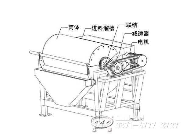 干式磁选机结构图图片